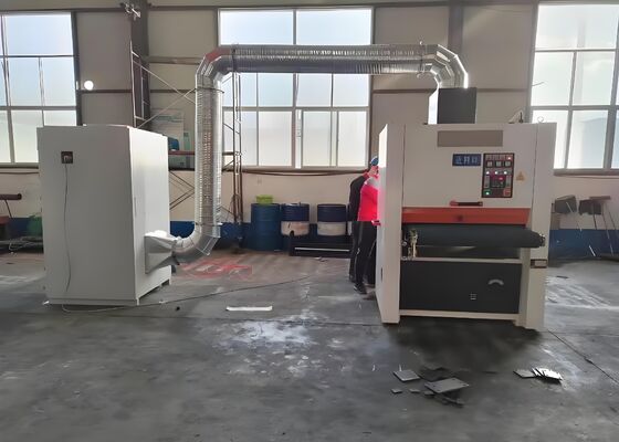 Model BP1000 CNC Mesin Finishing Permukaan Pelat Logam Permukaan Menghilangkan Gerinda