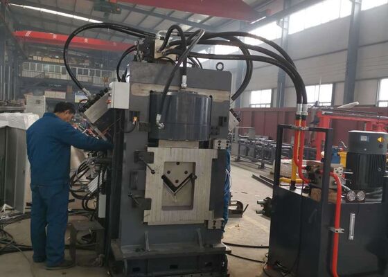 32x7x3m Dimensi keseluruhan Cnc Angle Punching Cutting Machine Line 1000/1200KN Marking Force