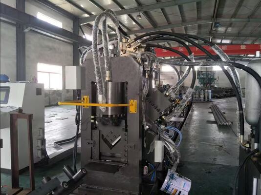 Integrated 3-In-1 CNC Steel Fabrication Line Untuk Angle Flat Bar Channel Steel Processing
