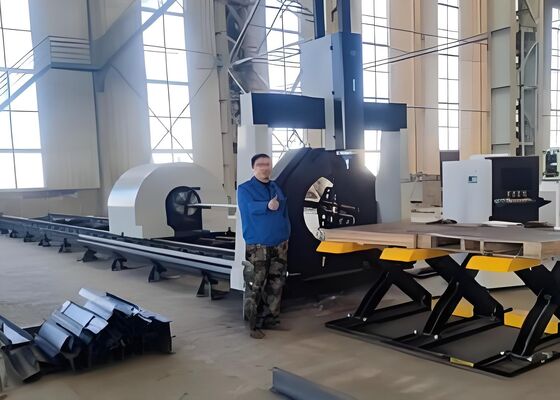 300mm X Axis Itinerary CNC Laser Tube Cutting Machine Line ≤30mm Panjang yang disesuaikan