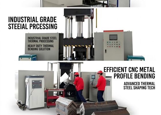 Model HQ250-700 CNC Mesin Pemanasan Termal Dan Bending Untuk Industri Menara Baja Sudut