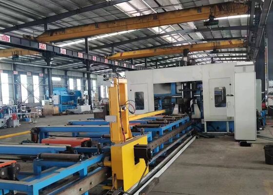 Mesin Pengeboran Balok H CNC Pintar Dengan Sistem Pemrograman CAD Otomatis