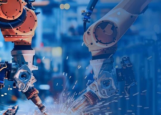Dengan Obor Las Standar Stasiun Kerja Pengelasan Robotik di Mesin Teknik dan Pembuatan Kapal