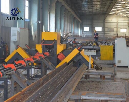 Dengan Custom Designing Cnc Angle Steel Drilling Marking Machine 34×8×3m Dimensi keseluruhan
