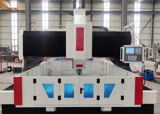 Gantry-tipe CNC Plate High Speed Pengeboran Dan Mesin Fringing Dengan Drive Presisi