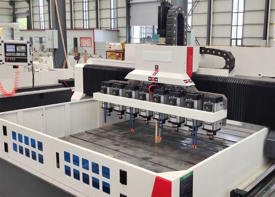 Model 2020ER25 Mesin Pengeboran Tipe Gantry CNC Screen Plate Untuk Lempeng Tipis