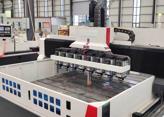 Mesin Pengeboran Gantry CNC Berkecepatan Tinggi Untuk Lapisan Sieve ER20 Spindle Taper Hole