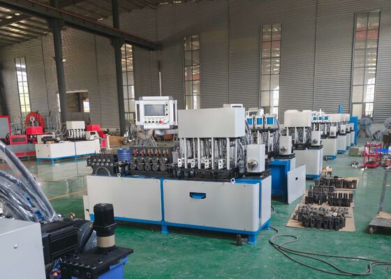 Mesin Pembentuk Cincin Besi Datar CNC Silinder Pukulan 125*30 Motor Servo Pengumpanan 3KW